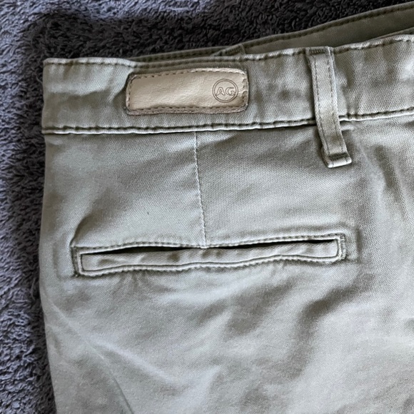 AG Caden tailored trouser muted light olive color - Picture 3 of 10